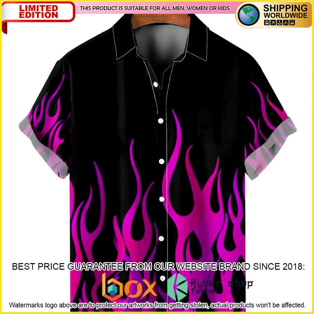 NEW Flame Pattern Shirt 3D Hawaii Shirt 7