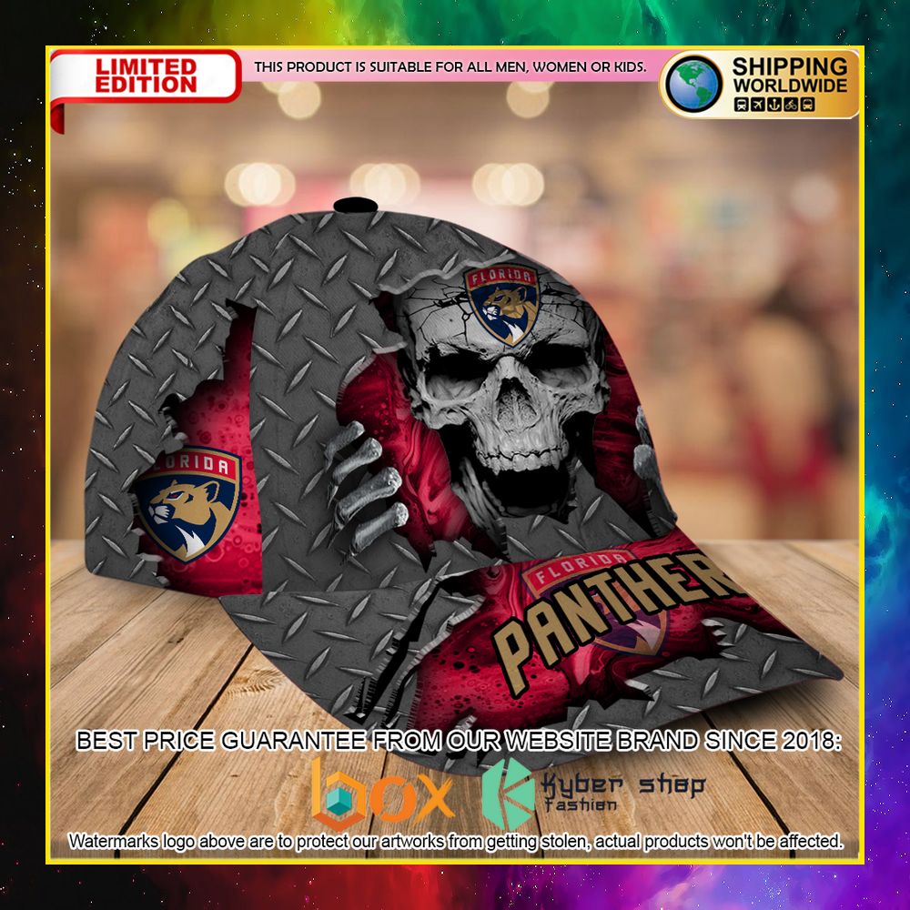 NEW Florida Panthers Custom Name NHL Skull Cap Hat 4