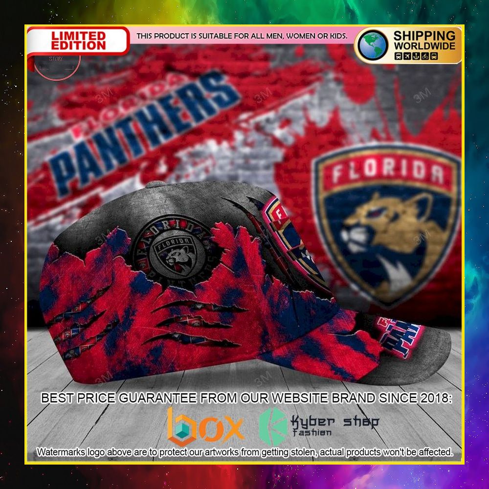NEW Florida Panthers Skull NHL Custom Name Cap Hat 6