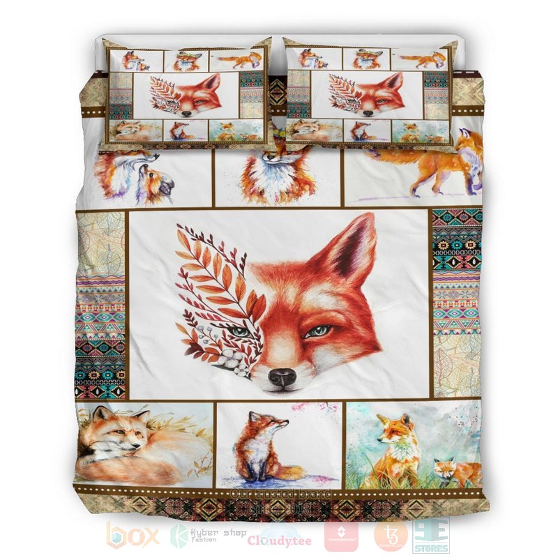 Fox Pattern Bedding Set 3