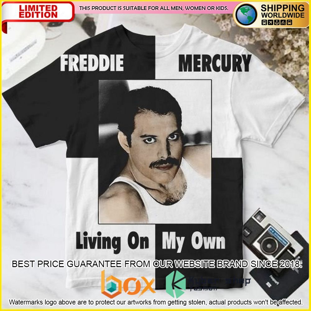 HOT Freddie Mercury Living on My Own 3D Shirt 8