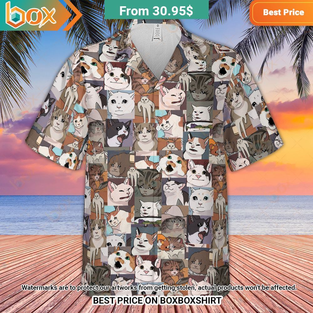 Funny Cat Internet Meme Hawaiian Shirt 2