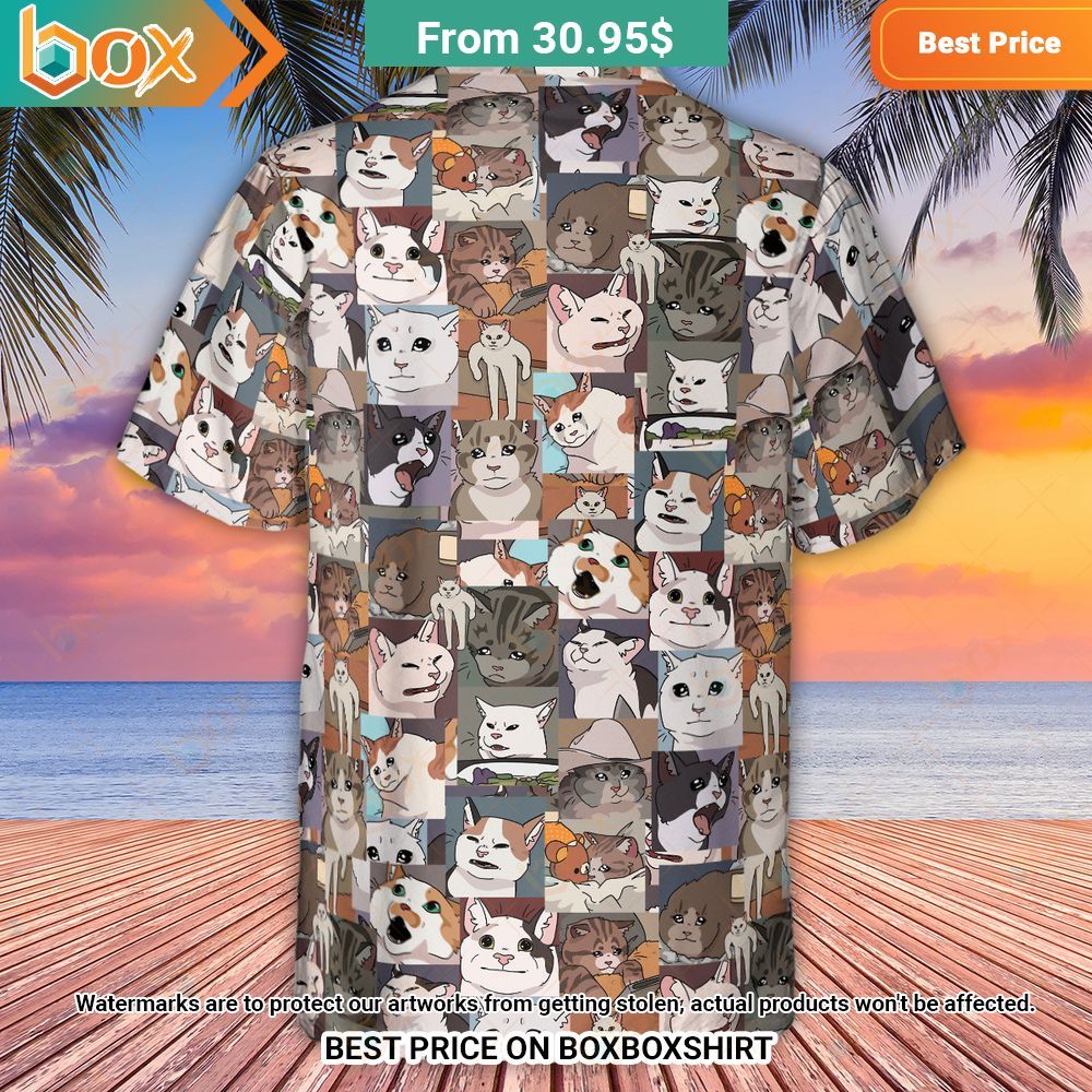 Funny Cat Internet Meme Hawaiian Shirt 3