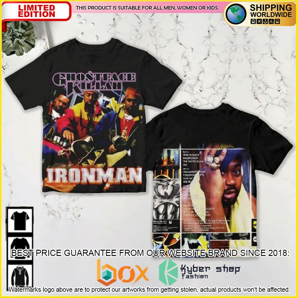 HOT Ghostface Killah Ironman 3D Shirt 8