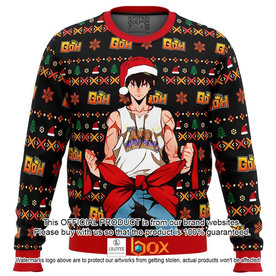 BEST God of High School Santa Jin Mori Christmas Sweater 1