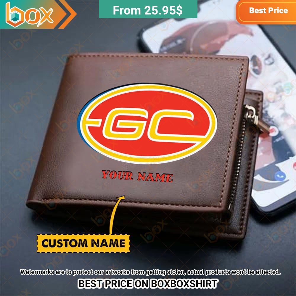 gold coast football club custom leather wallet 1 127