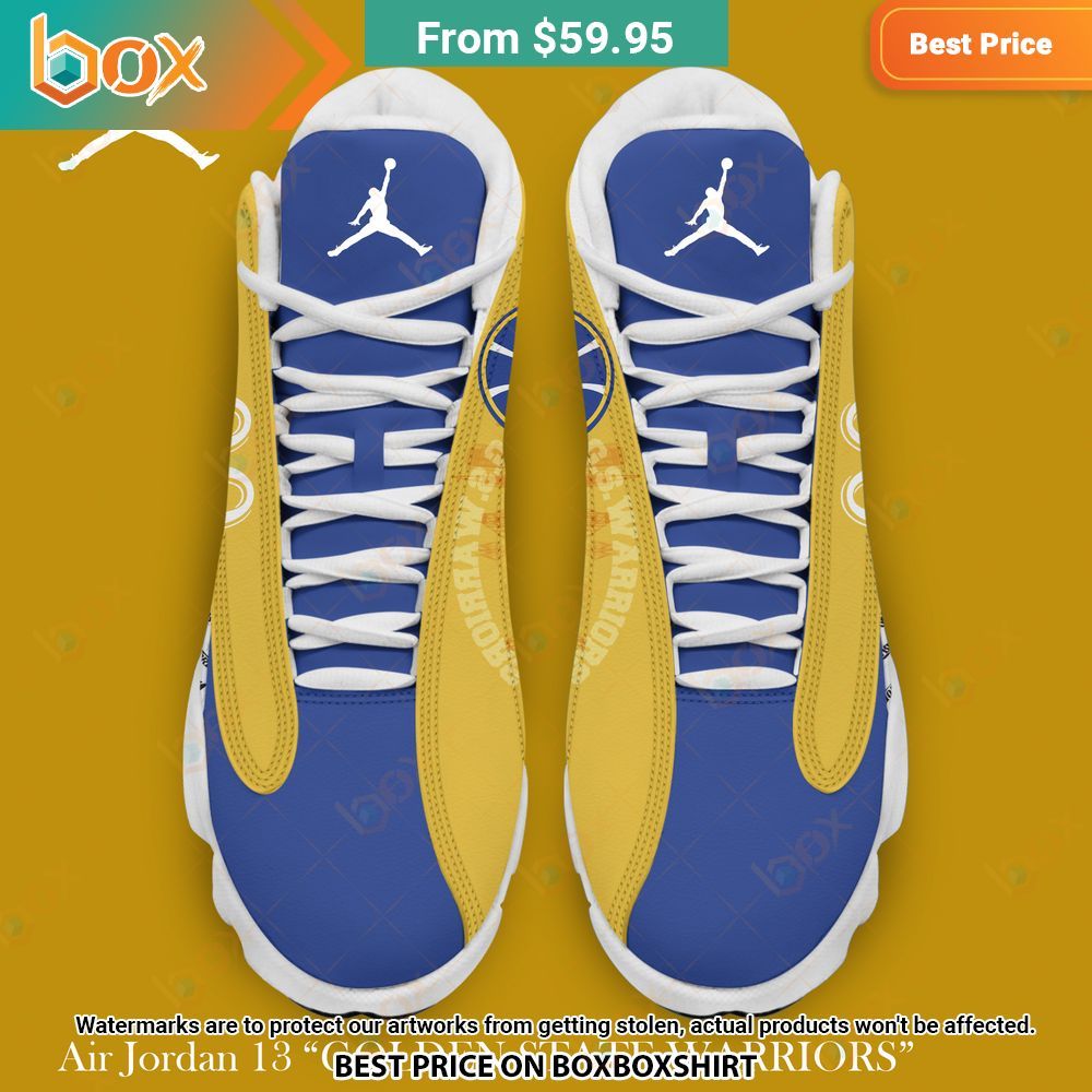 Golden State Warriors Personalized Air Jordan 13 Sneaker 4