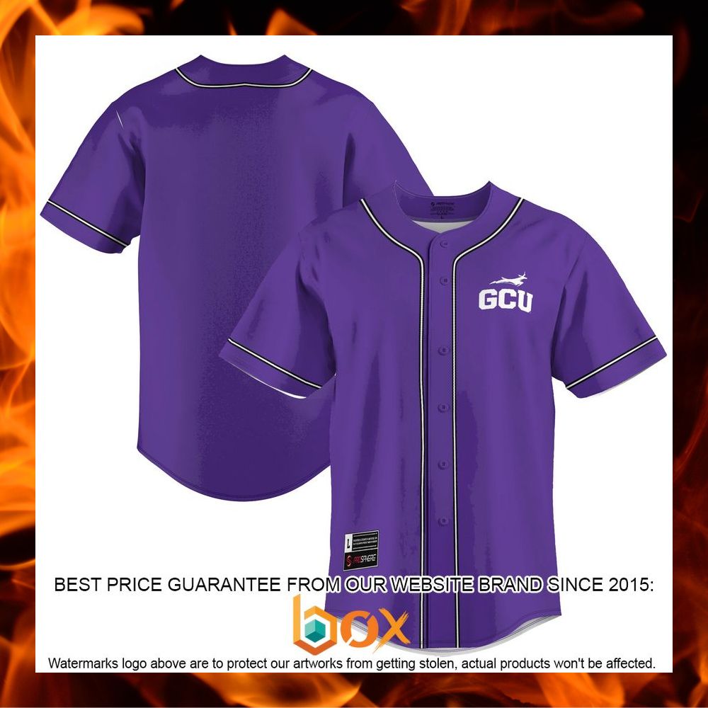 BEST Grand Canyon Antelopes Purple Baseball Jersey 5