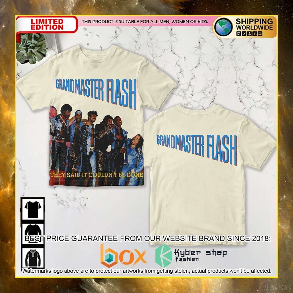 HOT Grandmaster Flash They Said It Couldn't Be Done 3D Shirt 4