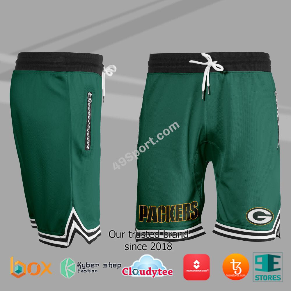 HOT Green Bay Packers Basketball Shorts 4