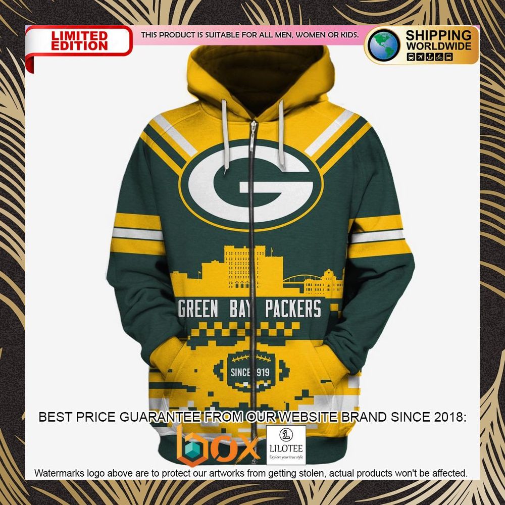 BEST Green Bay Packers NFL Green 3D Shirt, Hoodie 4