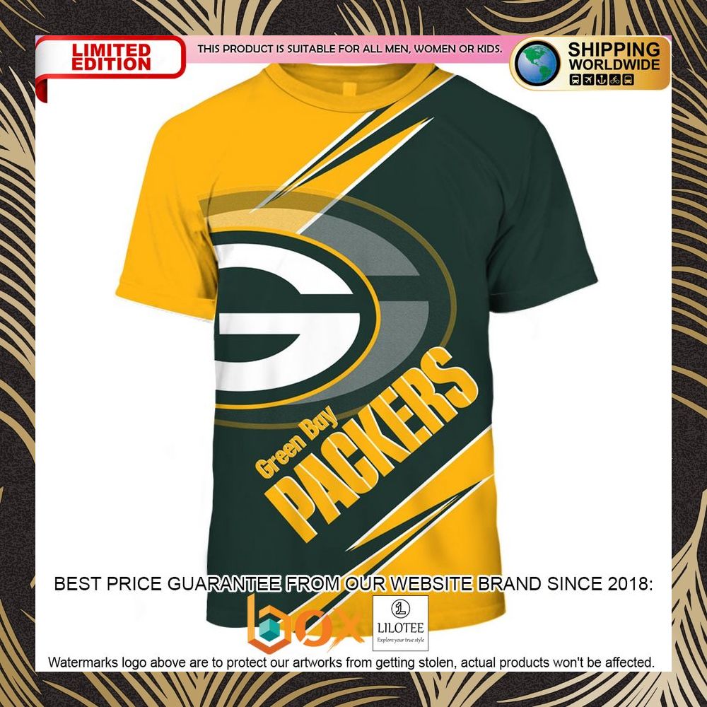 BEST Green Bay Packers NFL yellow 3D Shirt, Hoodie 2
