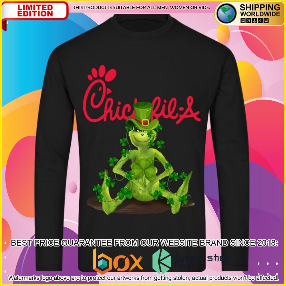 NEW Grinch Patrick's Day Chick-fil-A 3D Hoodie, Shirt 5