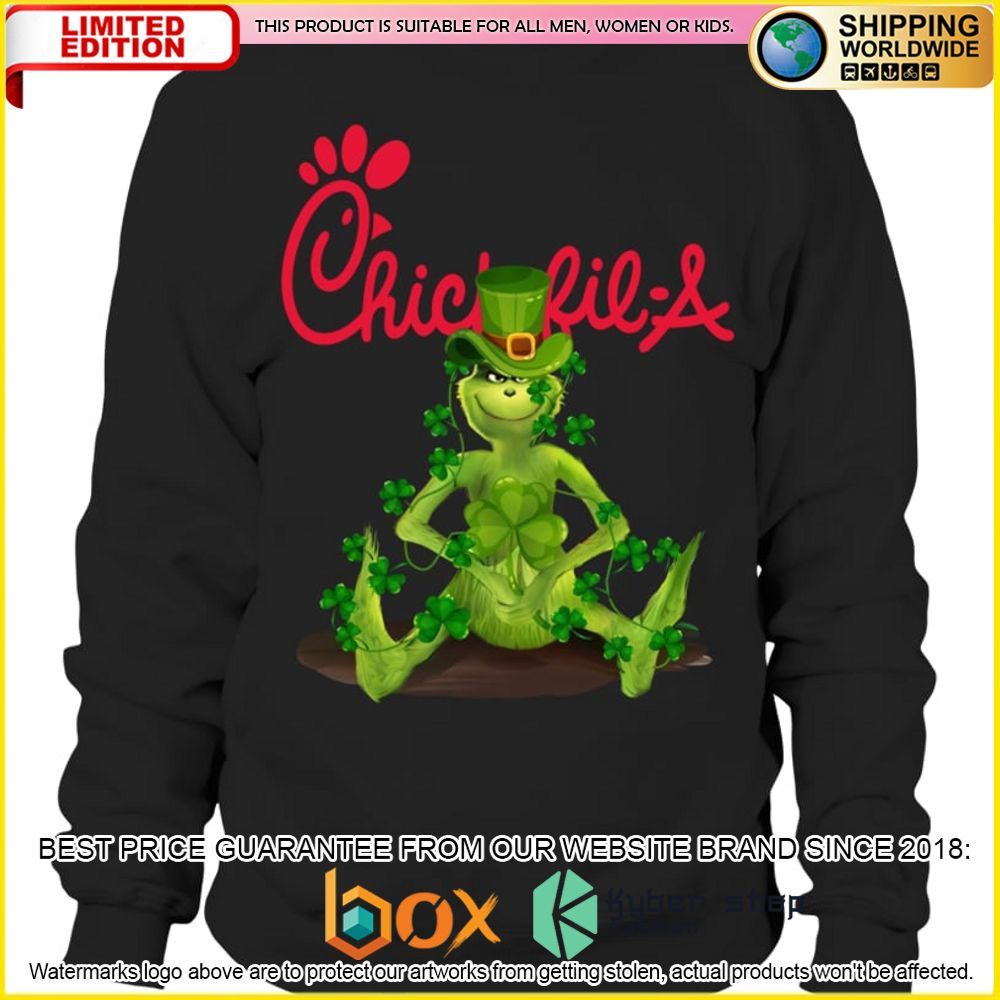 NEW Grinch Patrick's Day Chick-fil-A 3D Hoodie, Shirt 2