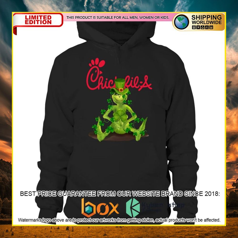 NEW Grinch Patrick's Day Chick-fil-A 3D Hoodie, Shirt 11