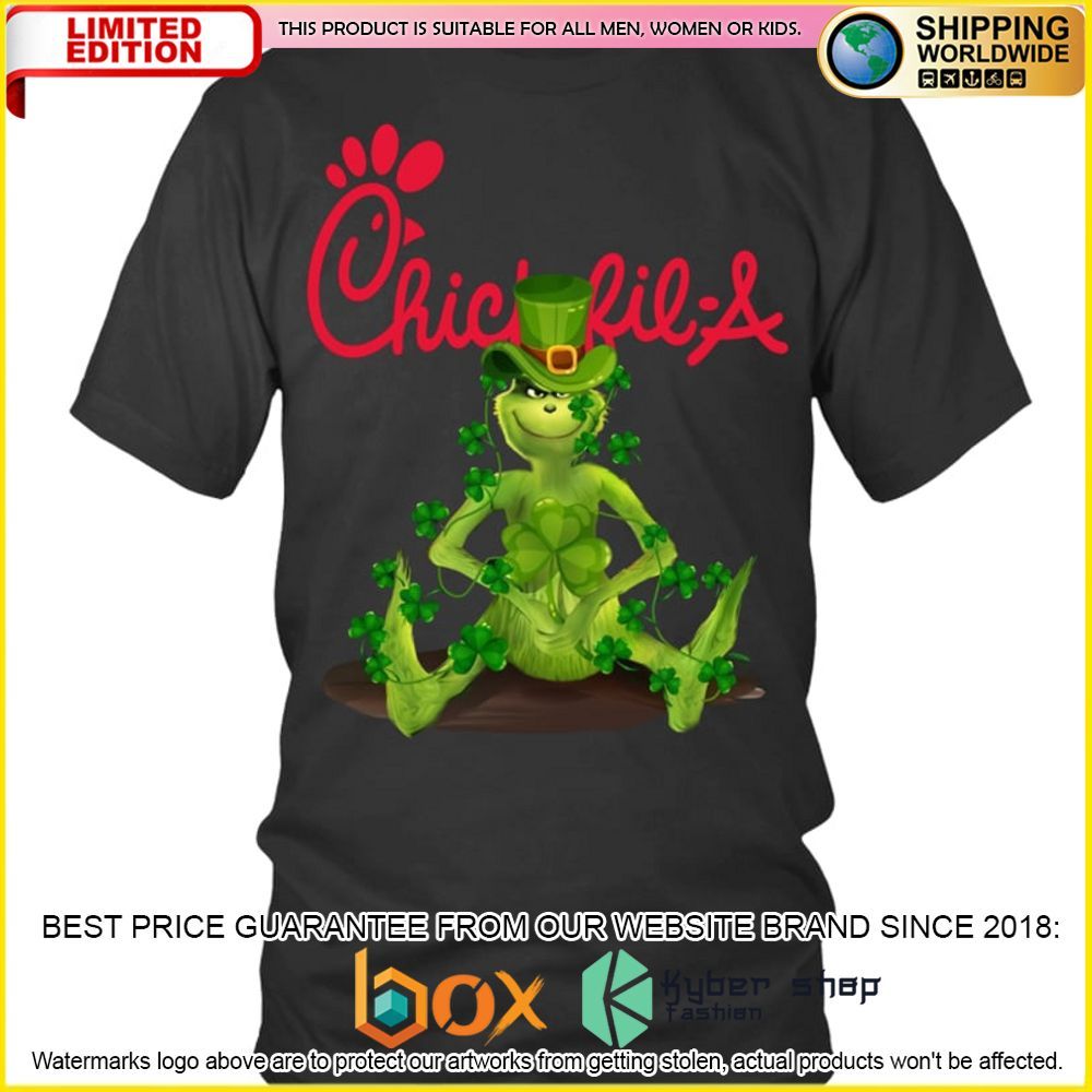 NEW Grinch Patrick's Day Chick-fil-A 3D Hoodie, Shirt 4