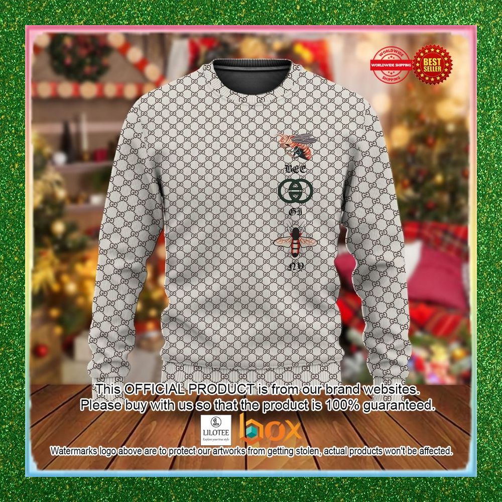 BEST Gucci Bee Christmas Sweater 1
