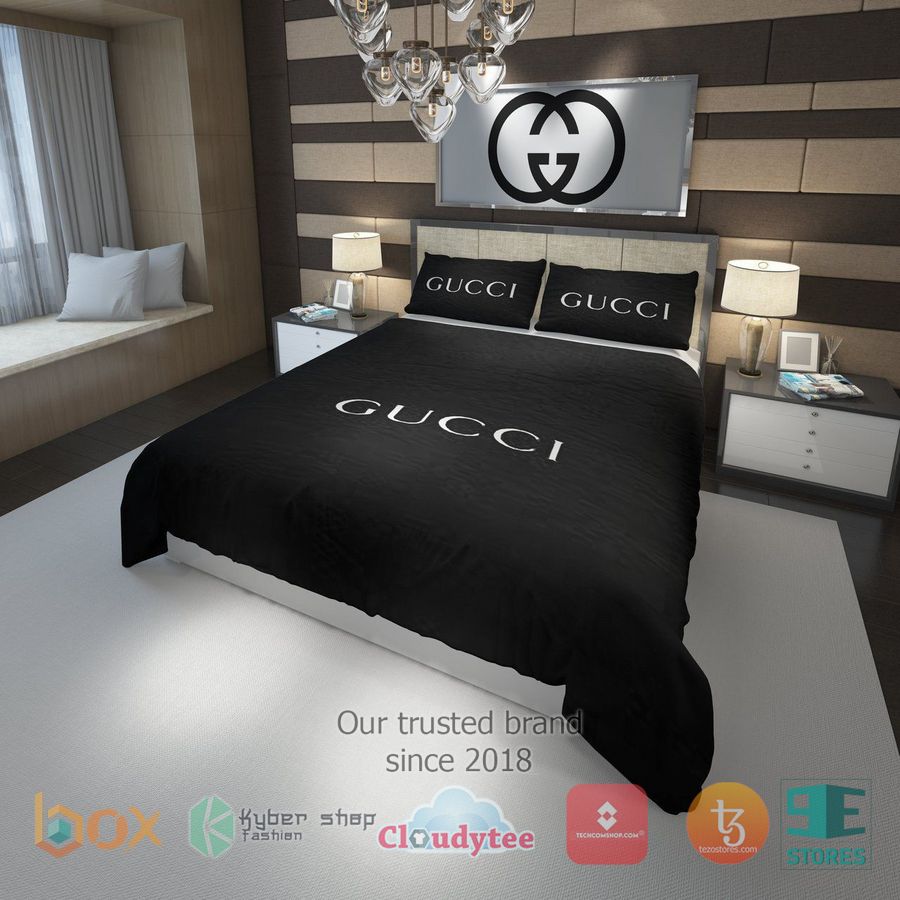 Gucci Black Bedding Set 1
