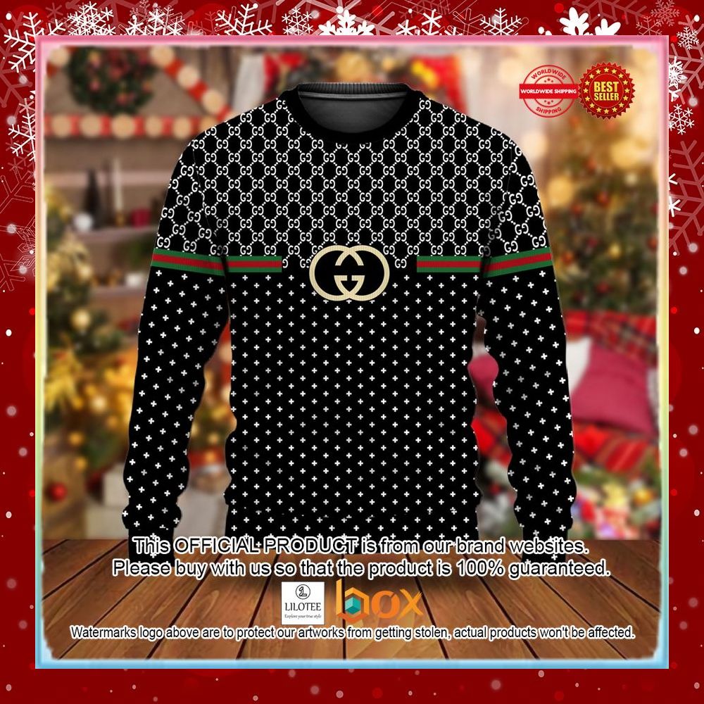 BEST Gucci Black Christmas Sweater 3