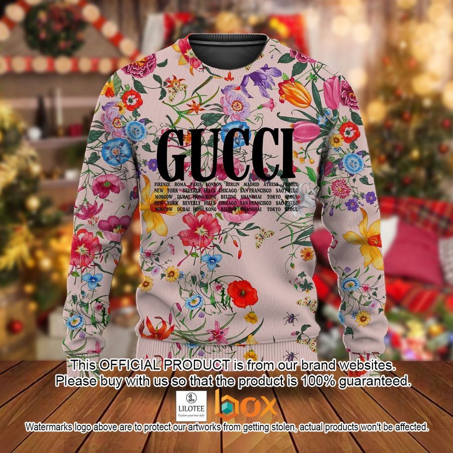 BEST Gucci Floral Christmas Sweater 2