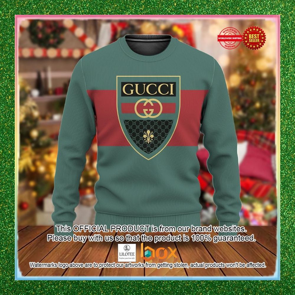 BEST Gucci Red green Christmas Sweater 1