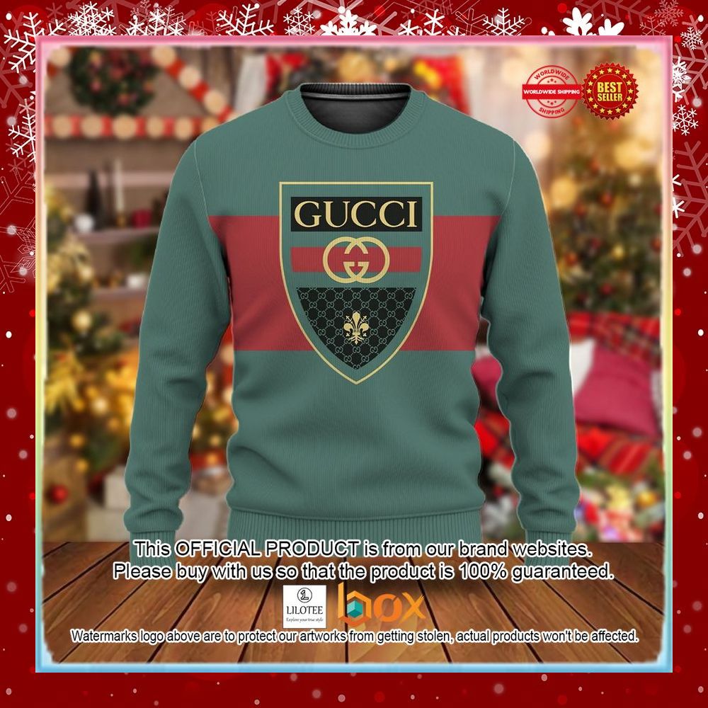 BEST Gucci Red green Christmas Sweater 3