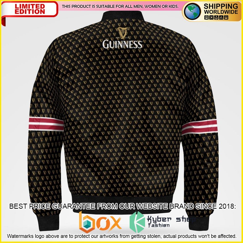 NEW Guinness Beer Welsh Rugby Premium Bomber Jacket 3