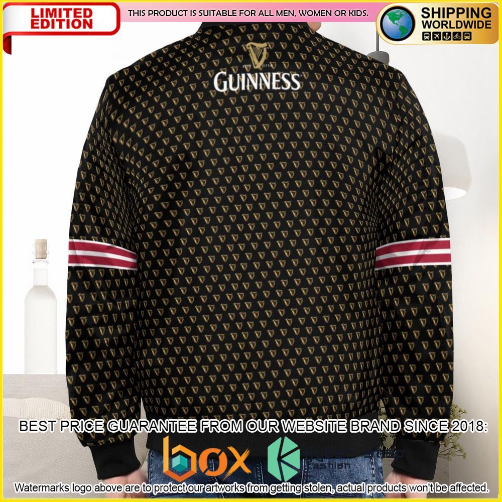 NEW Guinness Beer Welsh Rugby Premium Bomber Jacket 5