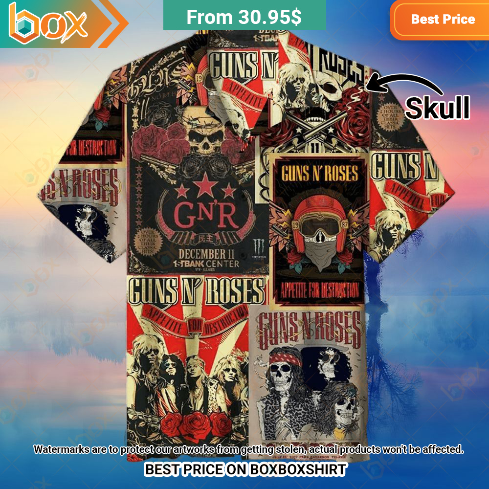 Guns N' Roses Hawaiian Shirt 9