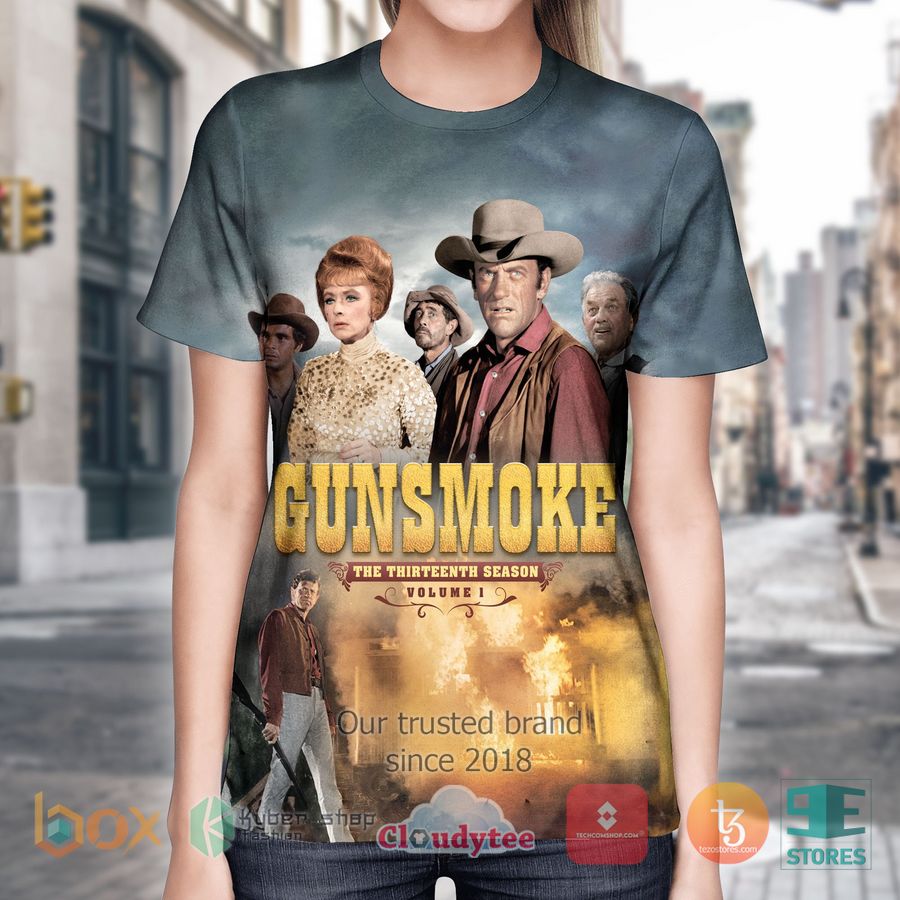Gunsmoke-Thirteenth Season Volume One 3D Shirt 3