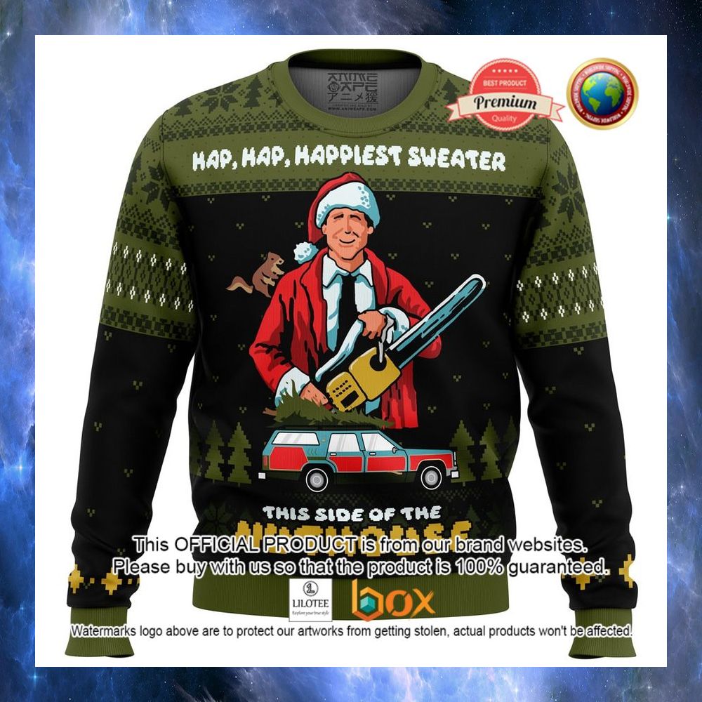 HOT Hap, Hap, Happiest Sweater this Side of the Nuthouse Sweater 5