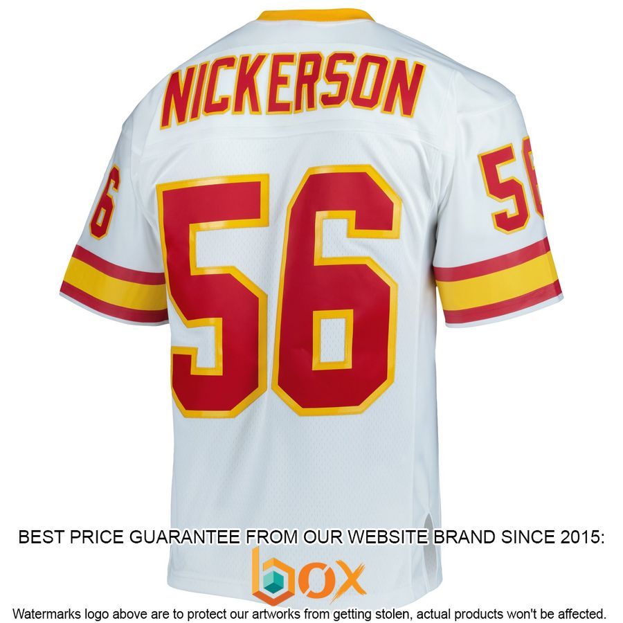 NEW Hardy Nickerson Tampa Bay Buccaneers Mitchell & Ness 1996 Legacy Replica White Football Jersey 3