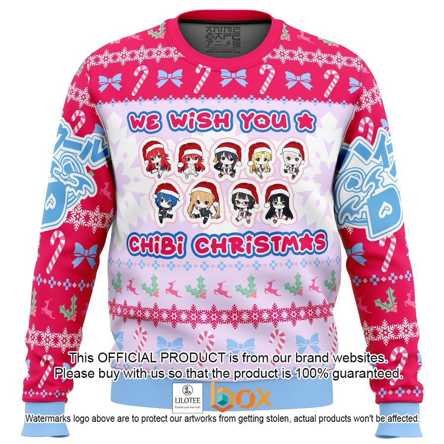 BEST High School DXD Chibi Girls Christmas Sweater 1