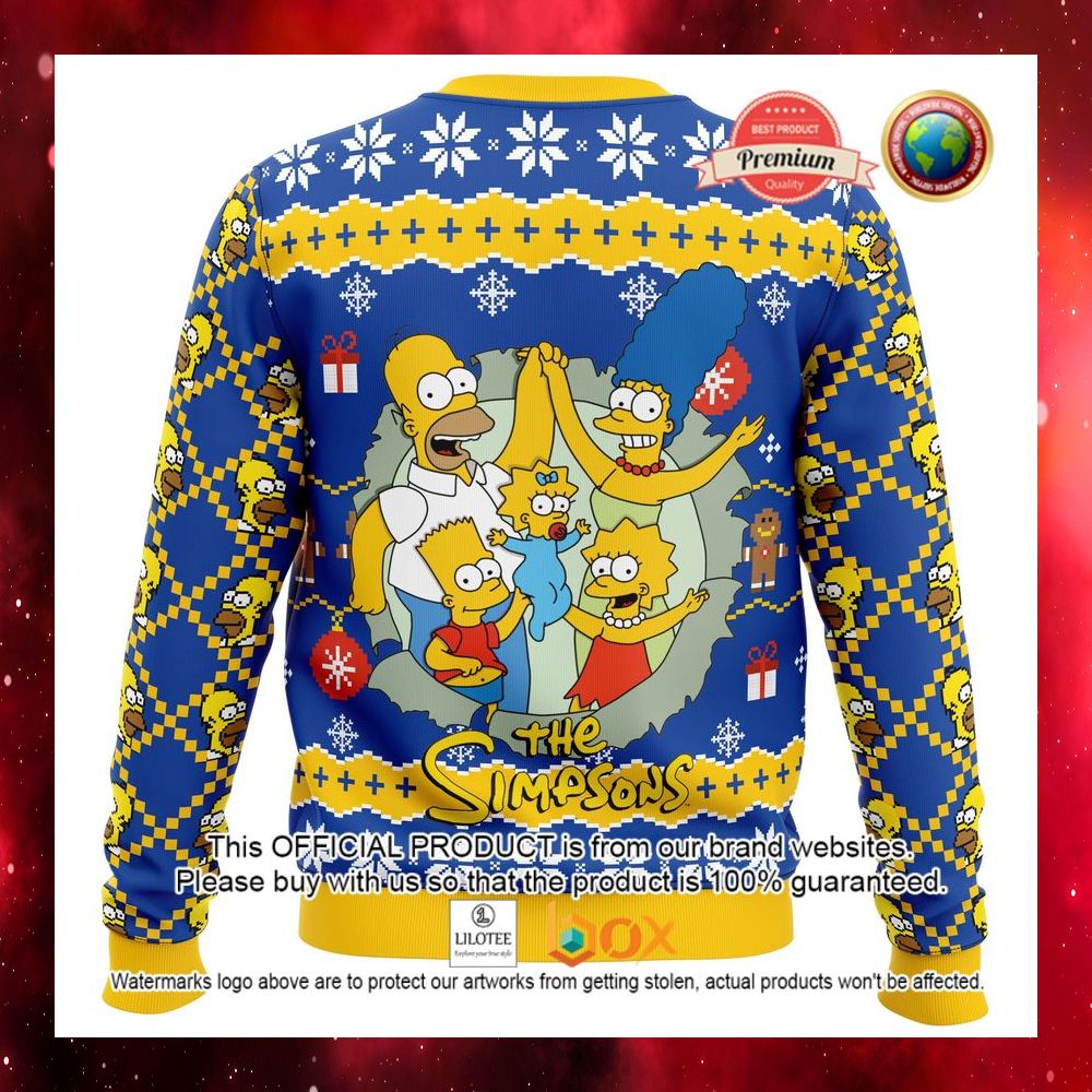 HOT Homer Simpson The Simpsons It's Christmas O'clock Time Anytime Sweater 4