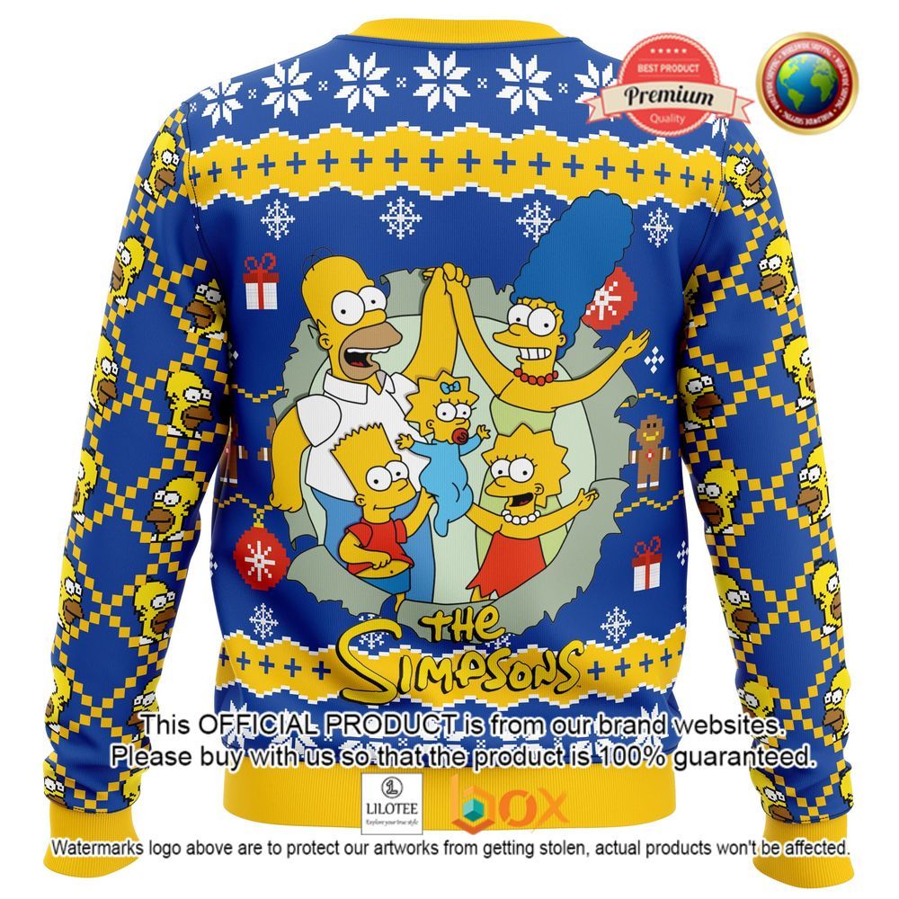 HOT Homer Simpson The Simpsons It's Christmas O'clock Time Anytime Sweater 2