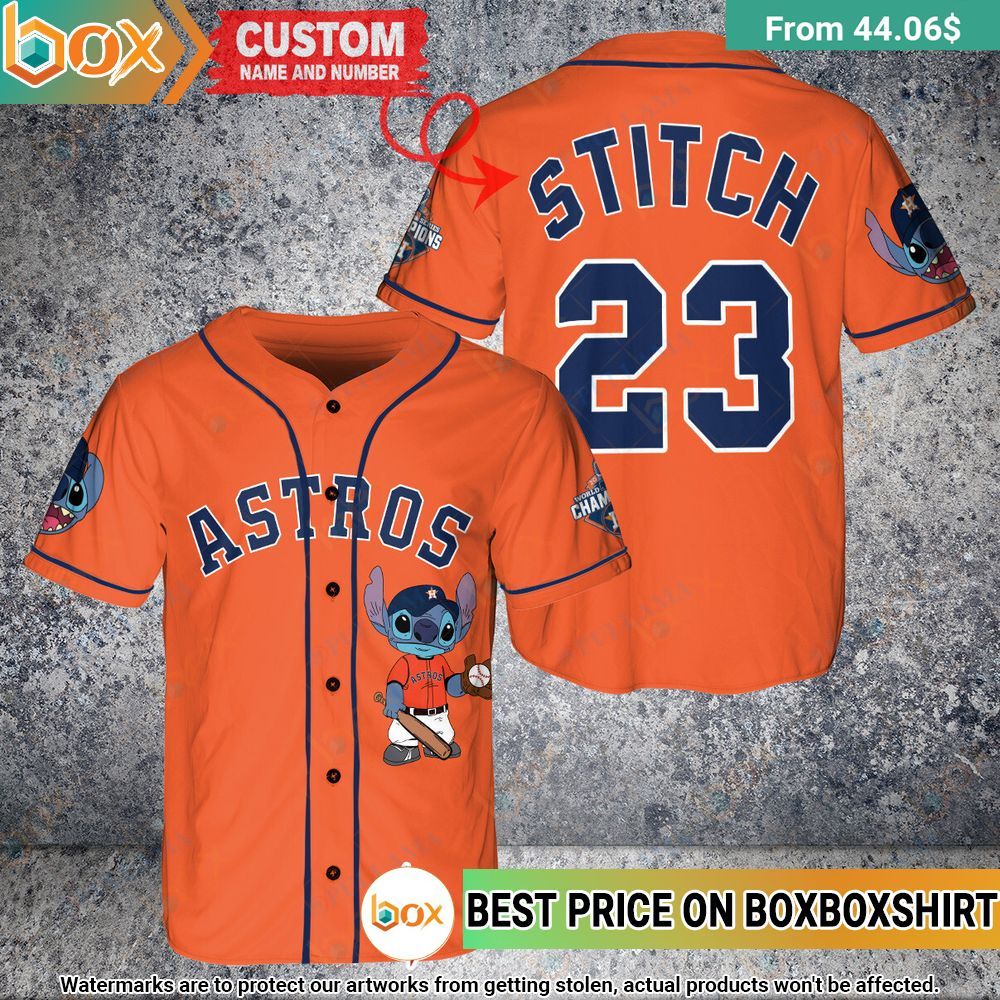Houston Astros Stitch Custom Baseball Jersey 1