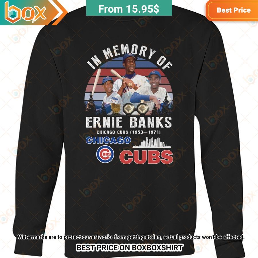 BEST In memory of Ernie Banks Chicago Cubs Shirt 14