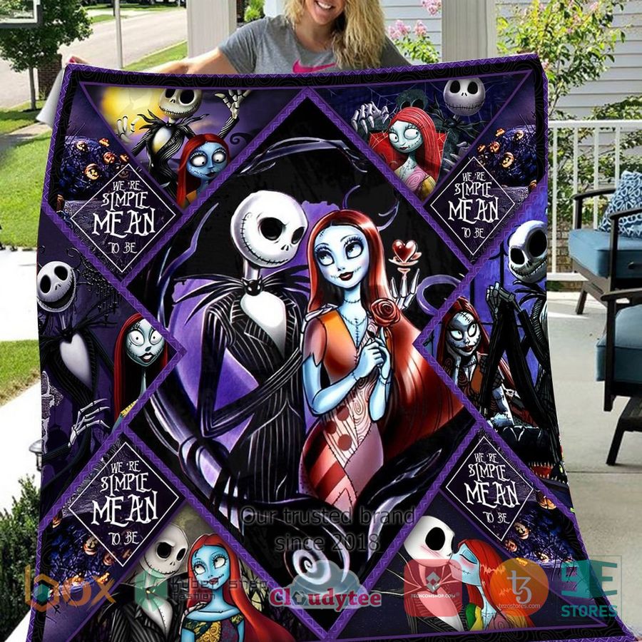 Jack Skellington and Sally Quilt 1
