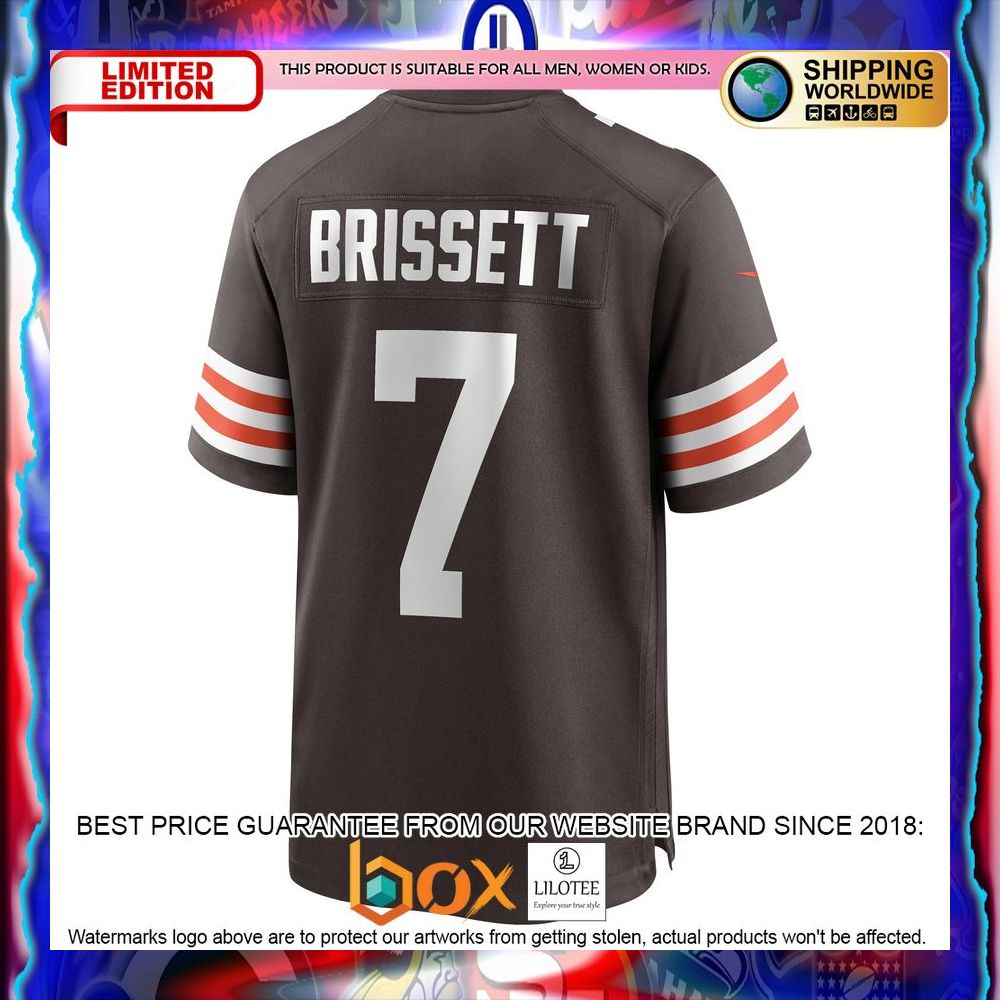 NEW Jacoby Brissett Cleveland Browns Brown Football Jersey 14