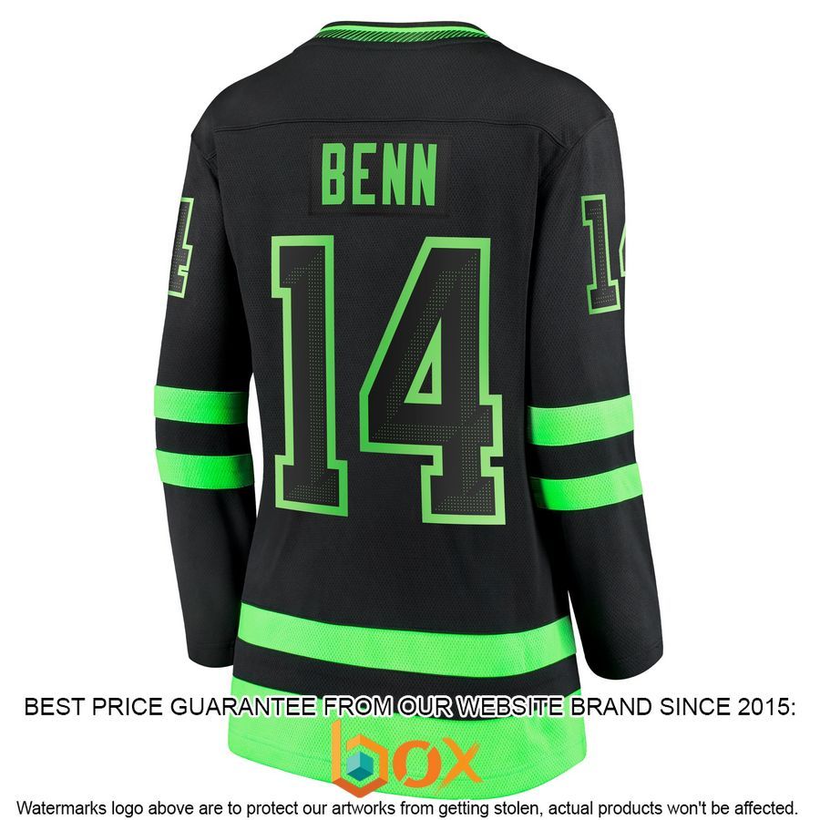NEW Jamie Benn Dallas Stars Women's 2020/21 Alternate Premier Player Black Hockey Jersey 3