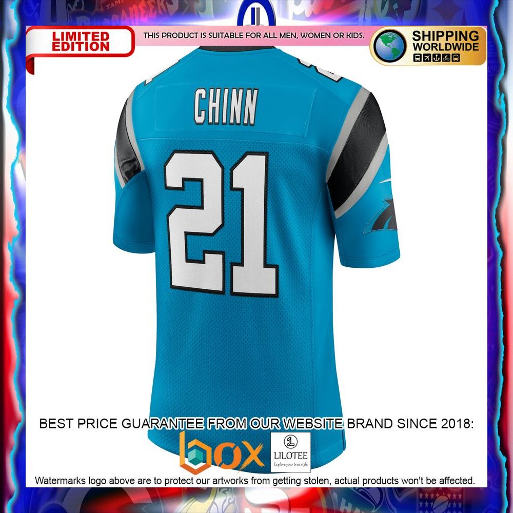 NEW Jeremy Chinn Carolina Panthers Vapor Blue Football Jersey 17