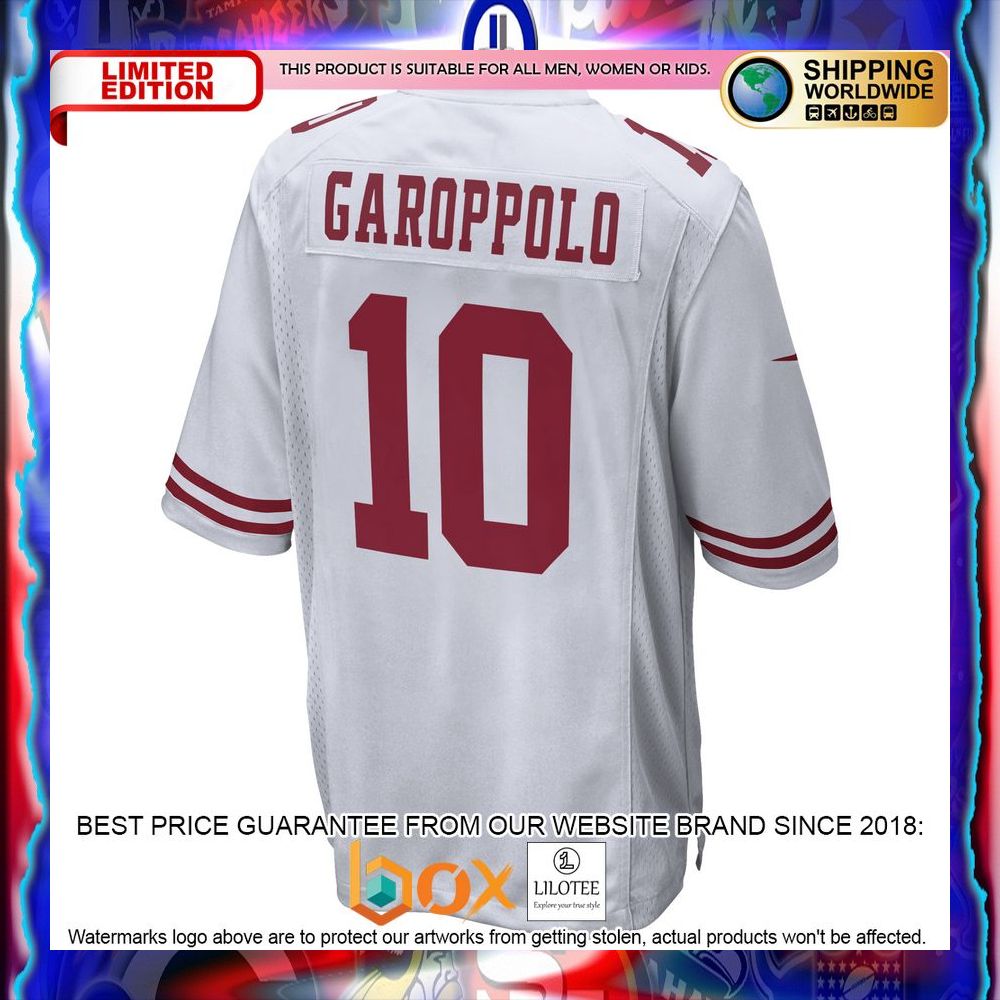 NEW Jimmy Garoppolo San Francisco 49ers White Football Jersey 7