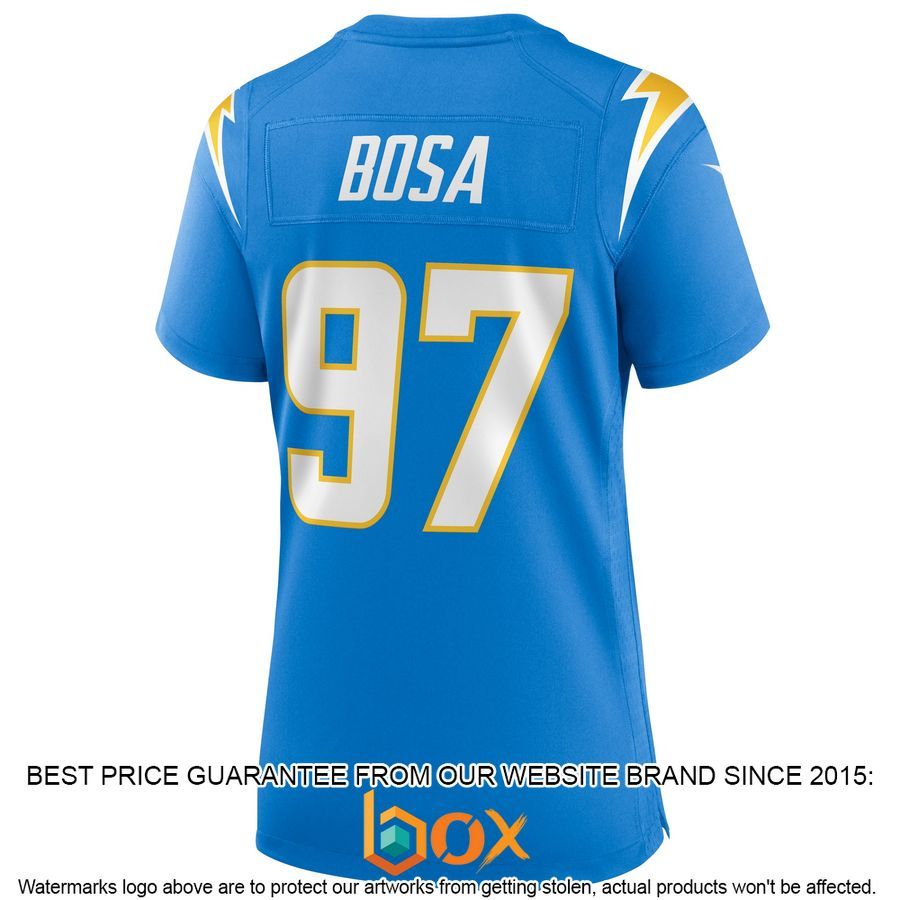 NEW Joey Bosa Los Angeles Chargers Women's Powder Blue Football Jersey 23