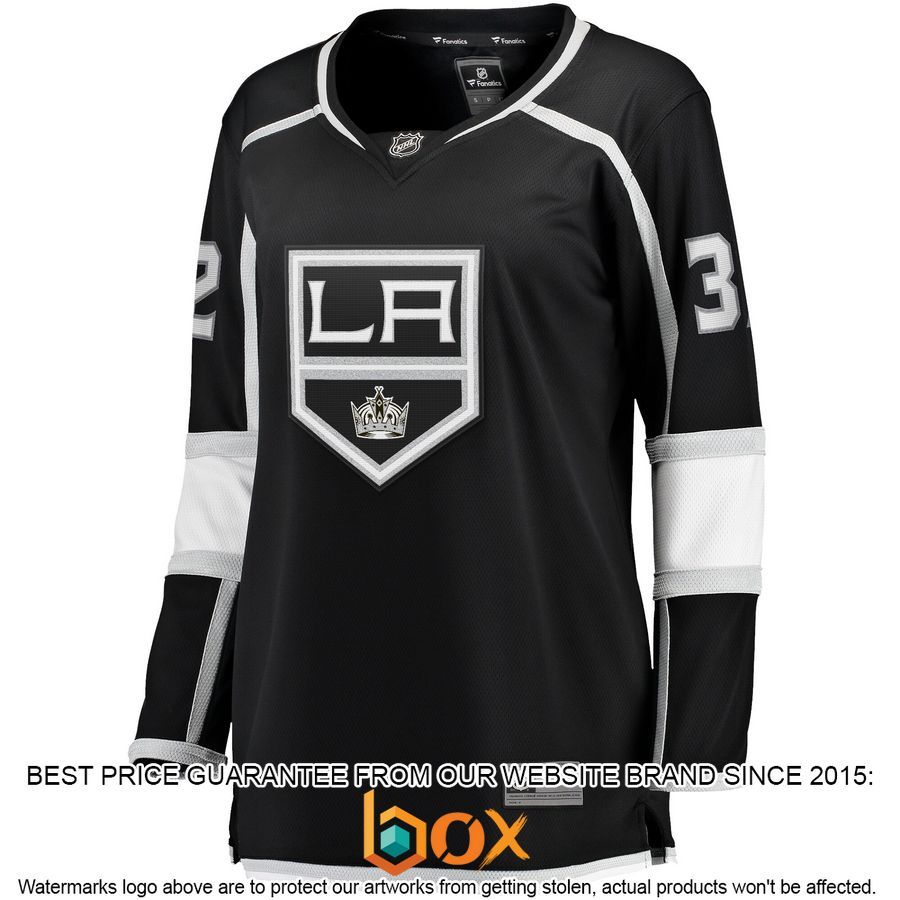 NEW Jonathan Quick Los Angeles Kings Women's Home 2020/21 Premier Player Black Hockey Jersey 2