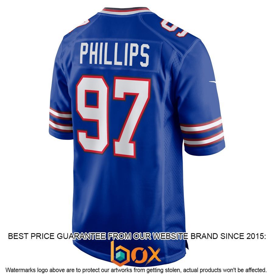 NEW Jordan Phillips Buffalo Bills Royal Football Jersey 10