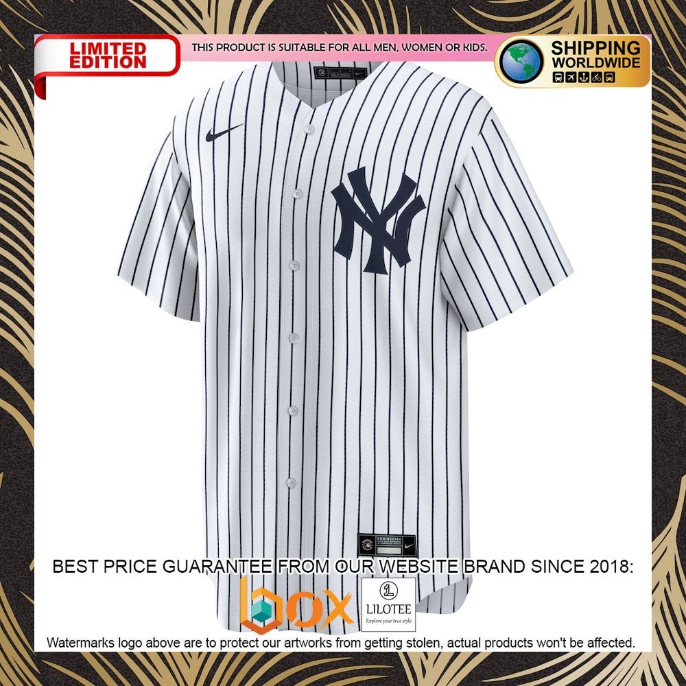 NEW Josh Donaldson New York Yankees Home Replica Player White/Navy Baseball Jersey 5