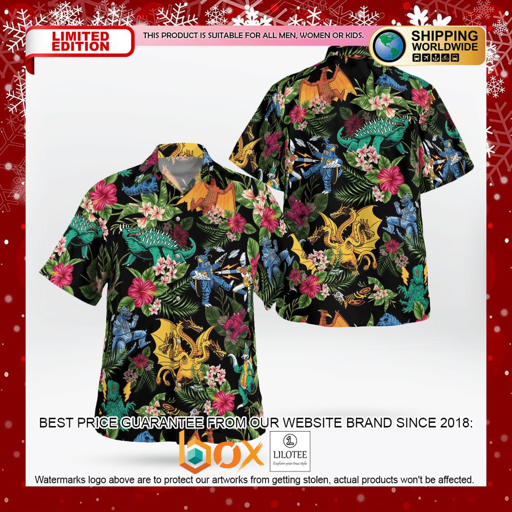 BEST Kaiju Tropical Hawaiian Shirt 2