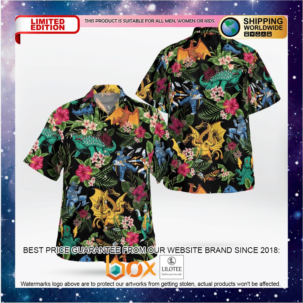 BEST Kaiju Tropical Hawaiian Shirt 10