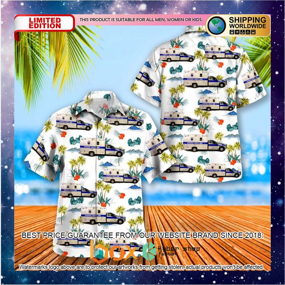 BEST Kansas Atchison County EMS Hawaiian Shirt 8