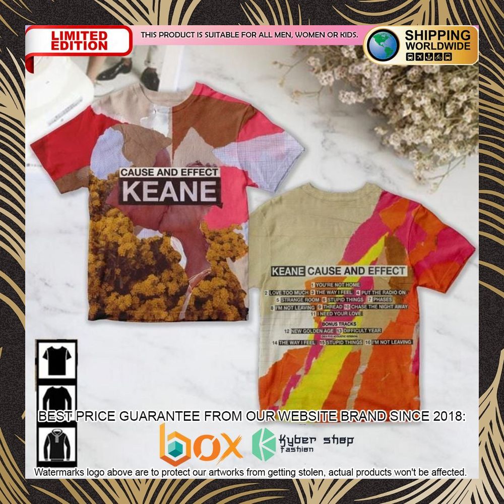 BEST Keane Cause And Effect Hoodie, Shirt 5